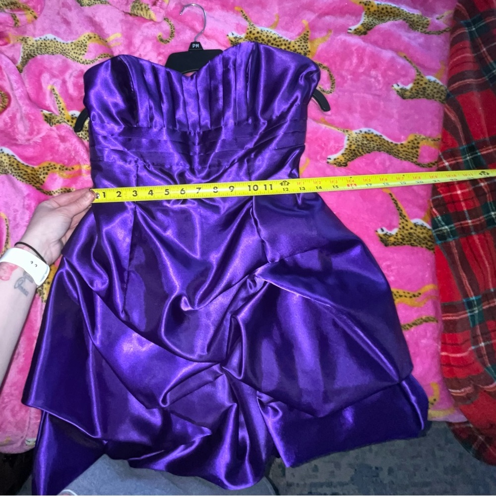 Jessica McClintock purple  Strapless Dress - Picture 8 of 9